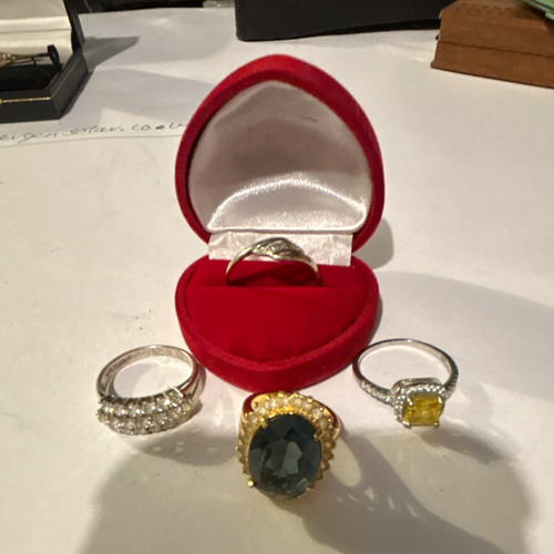 Mixed lot rings - lot, 4
