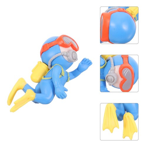 Colorful resin floating diver - resin,