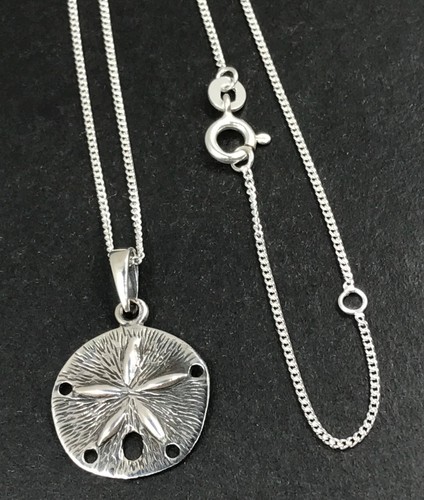 Sand dollar pendant solid - dollar,
