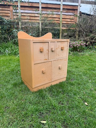 Teak mid century small - , chest