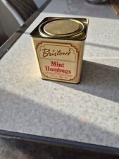 Vintage Collectable Confectionery Tin - Bristow's Mint Humbugs made in Devon 