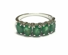 Sterling Silver 4x5 mm Emerald