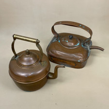 Antique copper kettles - antique,