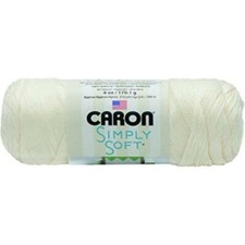 Caron Simply Soft Acrylic Aran Knitting Wool Yarn 170g - 9702 Off White