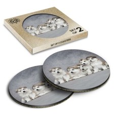 2 x Boxed Round Coasters -