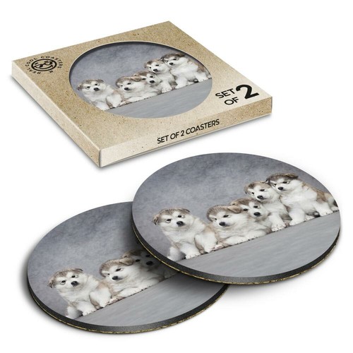 Boxed round coasters - x,