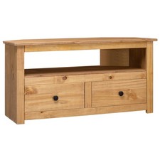 Solid Pine Wood Corner TV