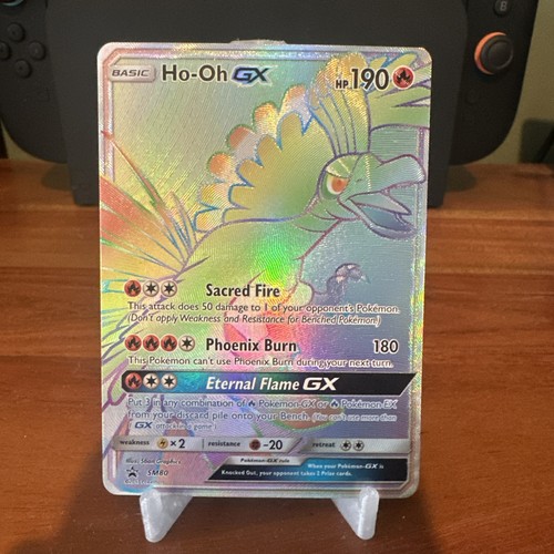 Sm80 rainbow rare - ho-oh, gx