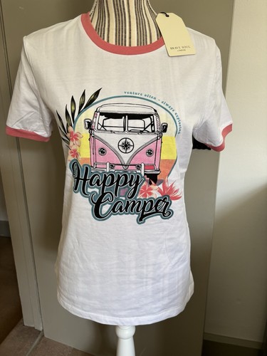 Ladies brave soul white camper - brave,
