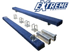 Extreme Pair of Extreme Heavy Duty Carpeted Bunks Boat Trailer