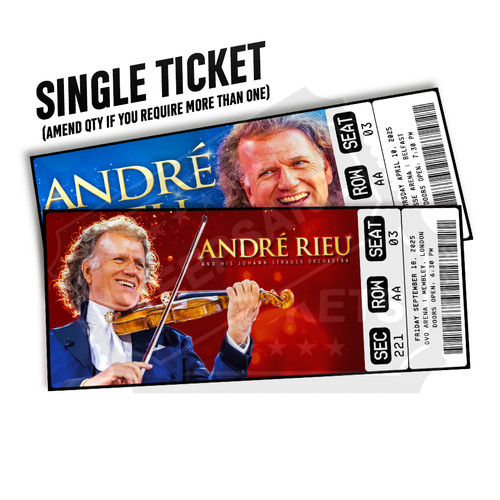 Andre rieu mock concert ticket - andre,