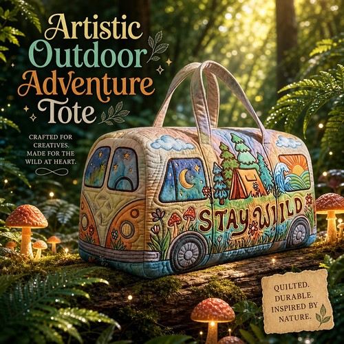 Stylish quilted travel - travel, tote