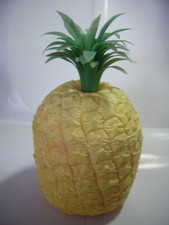 Rare Original plastic Ice Bucket "PINEAPPLE" Shape 1970s-DEL BOY ! good cond