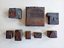 8 Vintage Printing Blocks