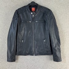 Superdry Mens Leather Biker