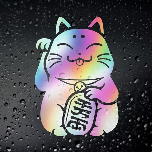 Lucky cat maneki neko - cat,