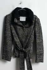 ZARA Womens Boucle Pea Coat