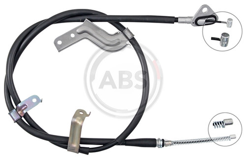 Left handbrake cable s - handbrake, a.b.s