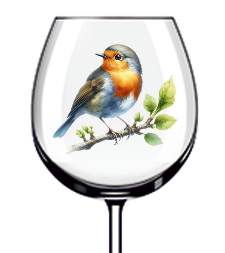 12x robin bird flower - robin,