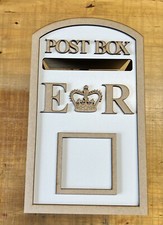 Wedding POST BOX White MDF Craft Kit  Large Post Box, Weddings, Birthday