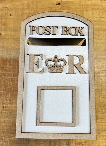 Wedding post box white - post, mdf