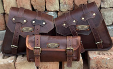 Leather motorcycle saddle bag - motorcycle,