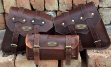 Leather Motorcycle Saddle Bag