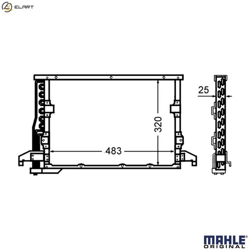 Condenser air conditioning - condenser, ac