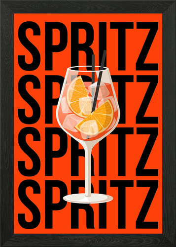 Spritz cocktail illustration - spritz,