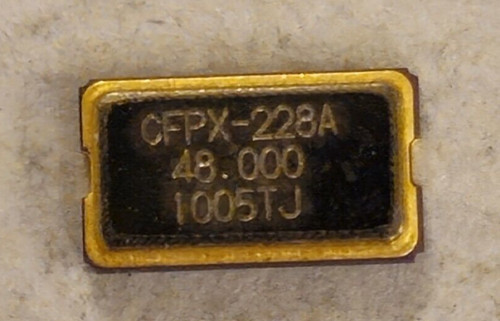 Quartz crystal oscillator - crystal,