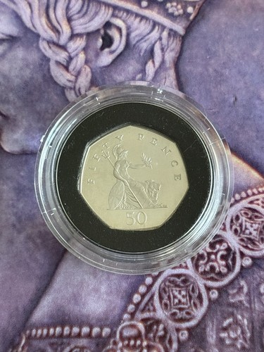 2000 50p fifty - fifty, silver