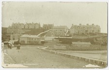 RP Perranporth Promenade 1922 postmark sepia postcard Cornwall