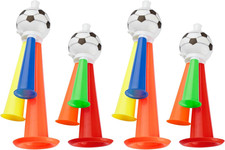 Vuvuzela Football Horns-4Pcs Fan Cheer Plastic Air Horn Party Noisemaker Ball Fa