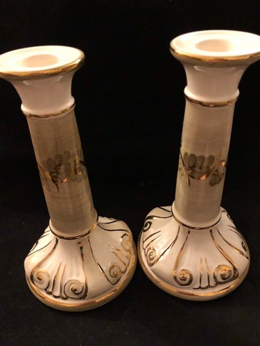 Pair hand painted - pair, of