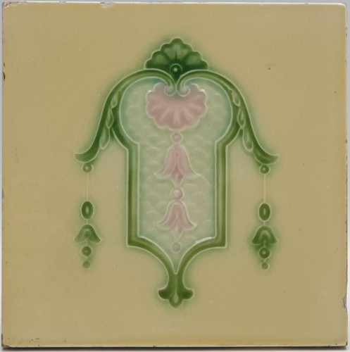 Antique fireplace tile - antique,