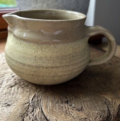 Studio pottery milk jug - pottery,