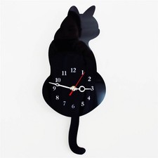 Wall Clock DIY Cat Acrylic