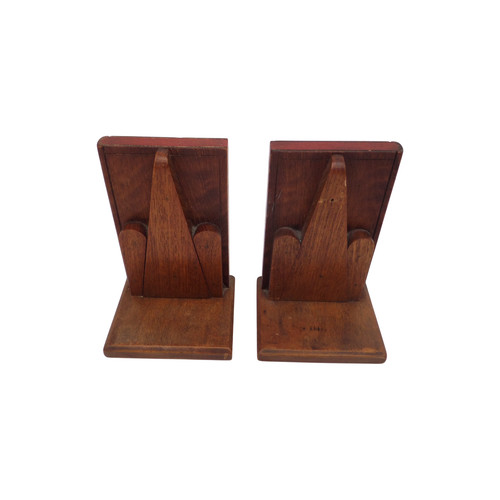 Vintage pair solid wood red - vintage,