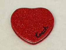 COACH ~ Red Heart Glitter