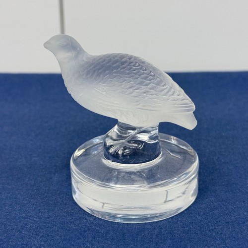 Lalique crystal quail - crystal,