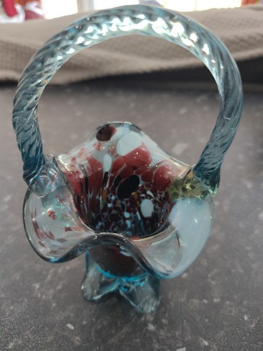 Murano glass basket - murano,