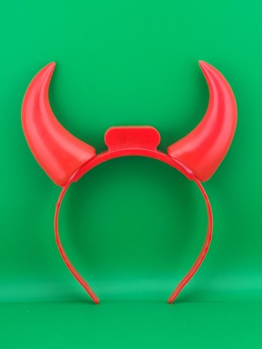 Red light devil horns - red, light-up