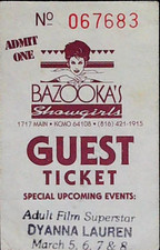 Bazooka's Showgirls Ticket