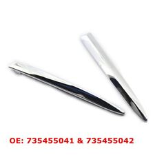 Left Right Front Chrome Bumper Upper Moulding Trim Strip fit for Fiat 500 07-15