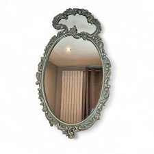 Mariano Garcia Spanish Ornate Painted Wall Mirror – Vintage Rococo Style