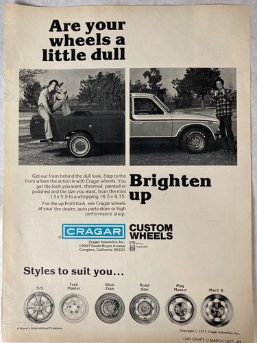 1977 cragar chrome and - 1977,