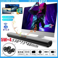 Bluetooth Speaker Professional Surround Soundbar for TV Home Cinema AUX USB TF