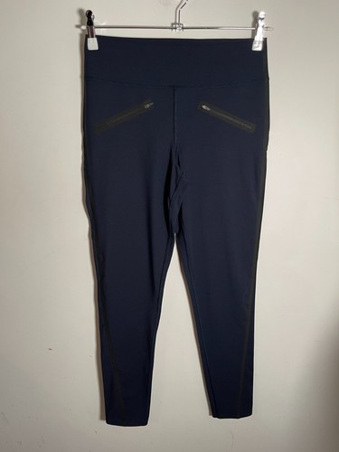 Spanx navy luxe leggings - leggings, large