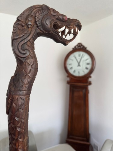 Wooden wood walking stick - wooden,