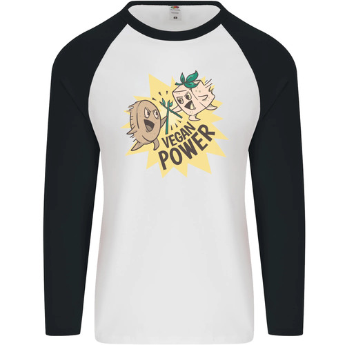 Vegan power funny mens s - vegan,